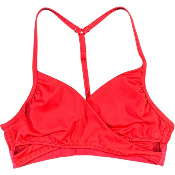 Victoria's Secret Pink Racerback Criss-Cross Front Bikini Top Red XXS - Picture 5 of 6